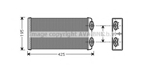 PRASCO MN6029 Heat Exchanger, interior heating